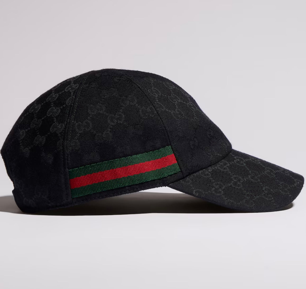 GG canvas baseball hat with Web