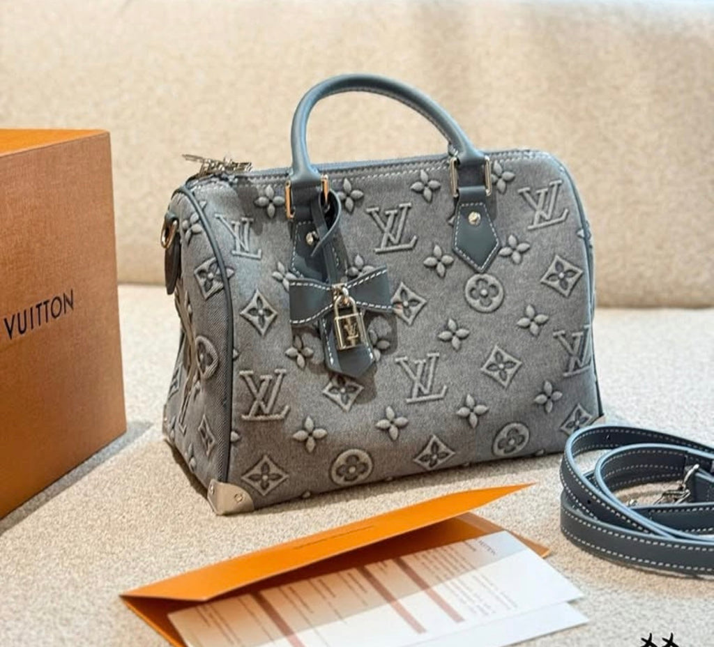 Denim debossed speedy