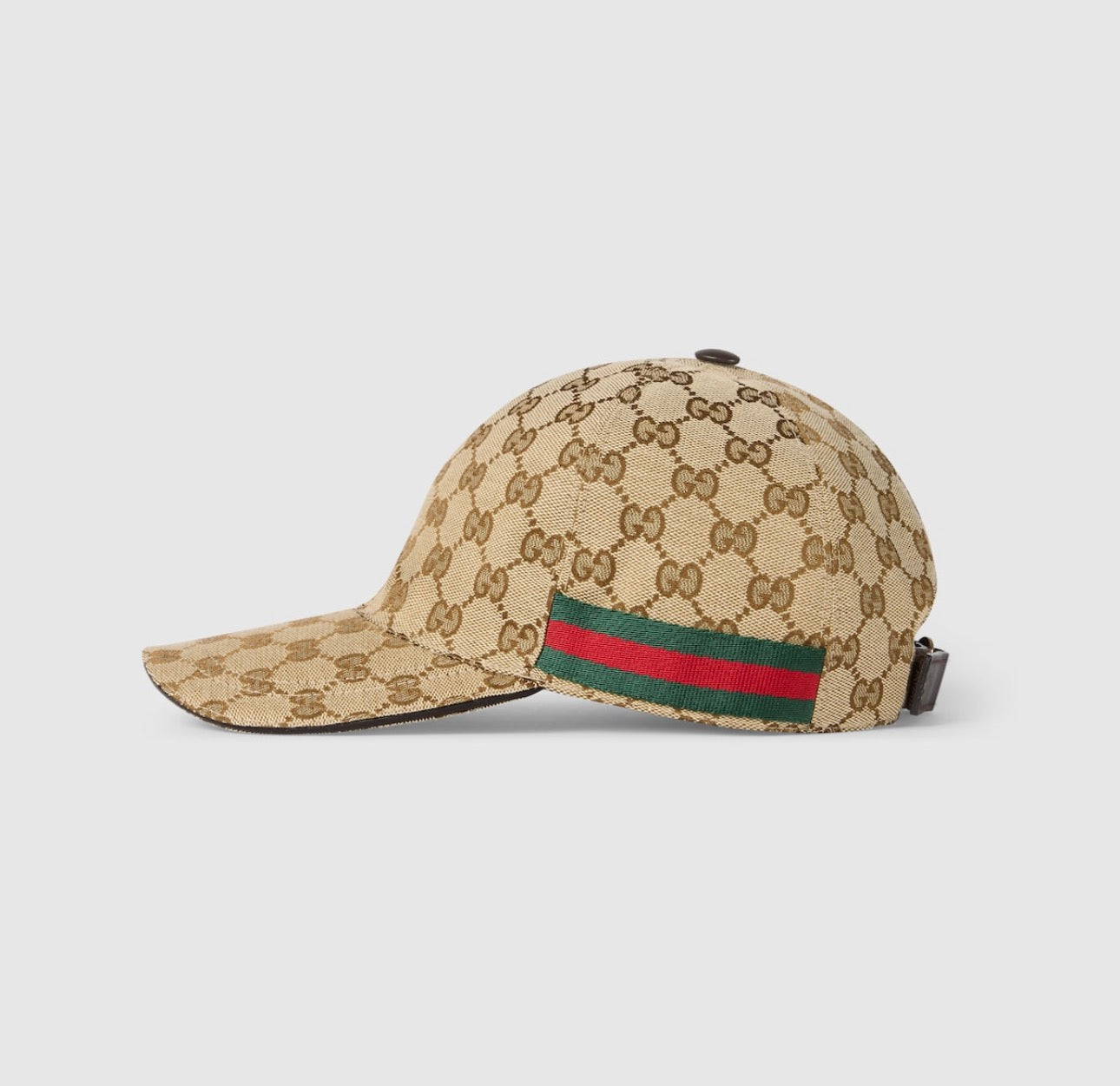 GG canvas baseball hat with Web