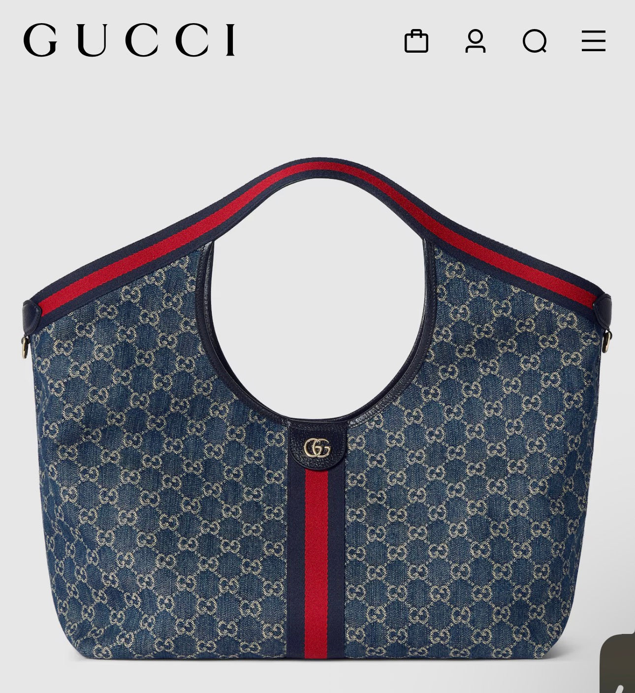 Denim g tote