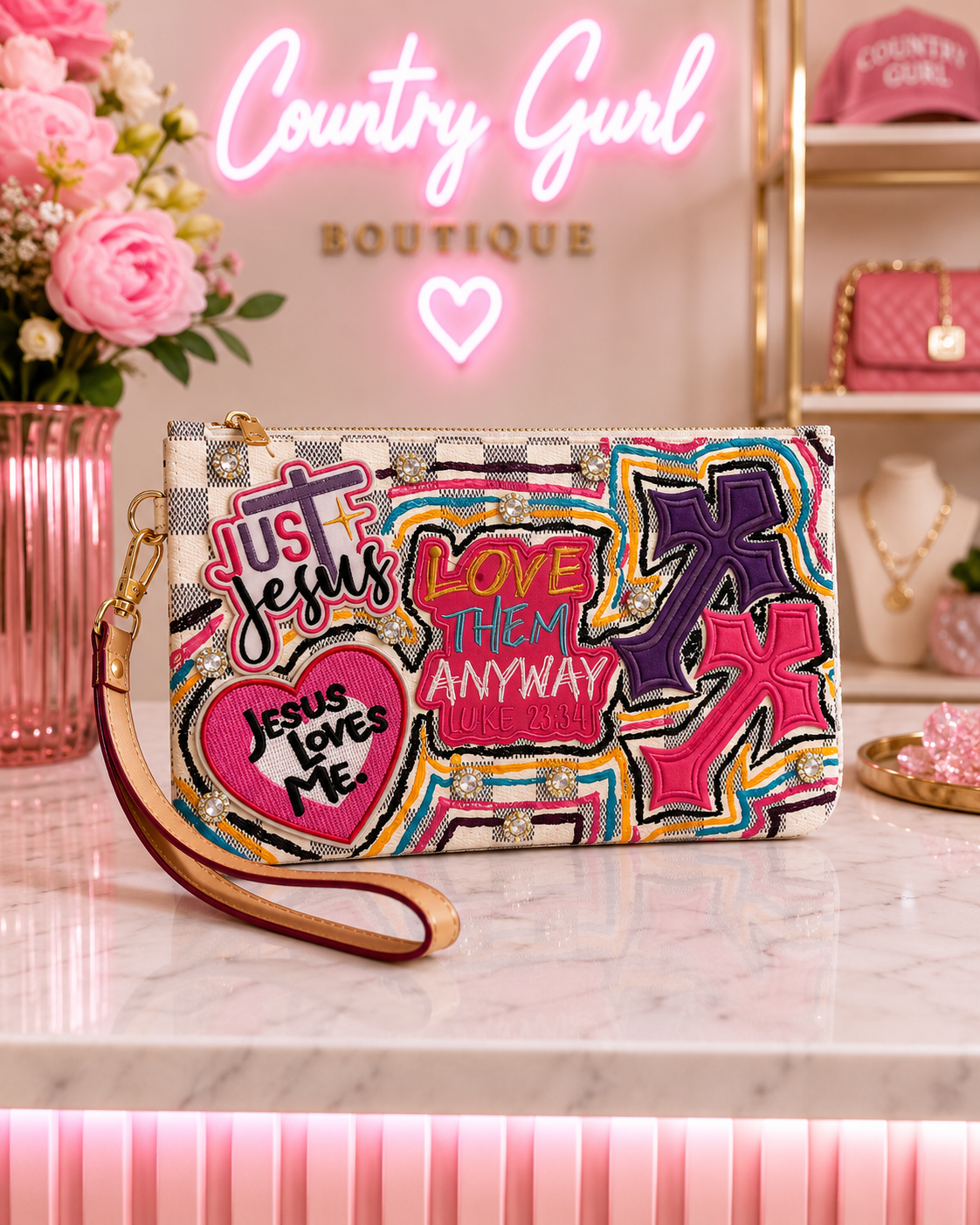 Love Them Anyway wristlet