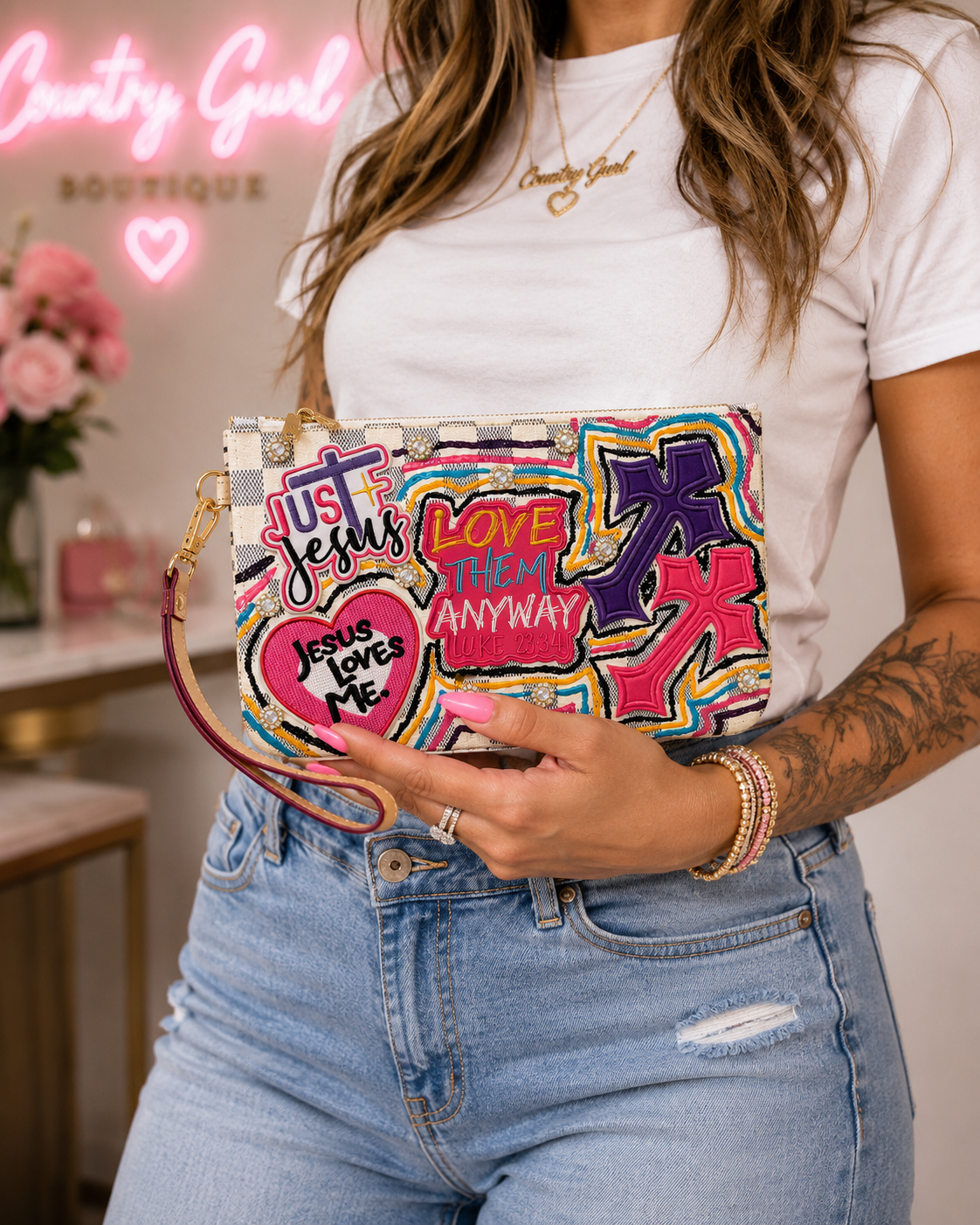 Love Them Anyway wristlet